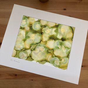 New Original Signed Artwork Alcohol Ink on Paper